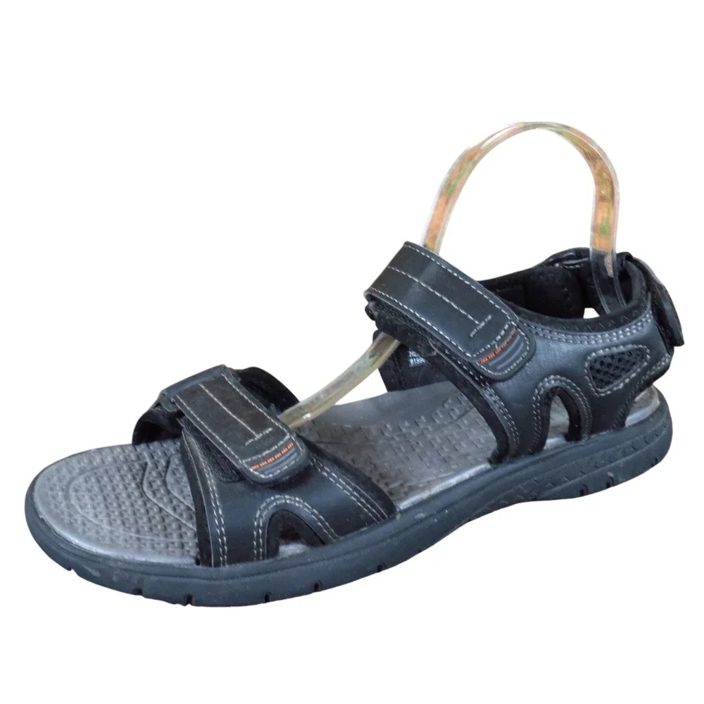 Khombu Will Men Sport‎ Sandal Size 9 Outdoor Casual Hiking Black Synthetic